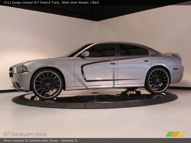 Billett Silver Metallic / Black 2011 Dodge Charger R/T Road & Track