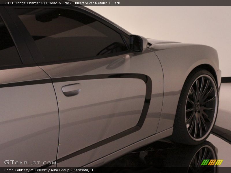 Billett Silver Metallic / Black 2011 Dodge Charger R/T Road & Track