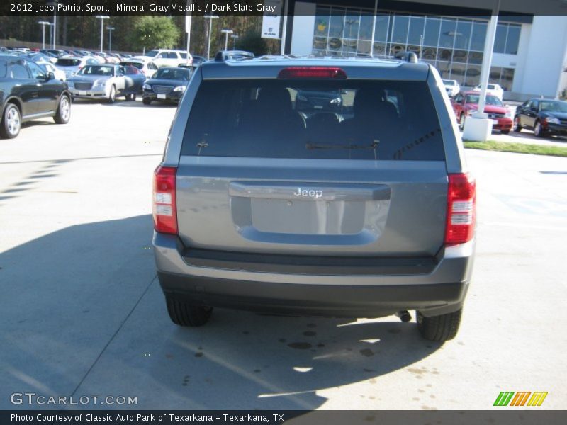Mineral Gray Metallic / Dark Slate Gray 2012 Jeep Patriot Sport