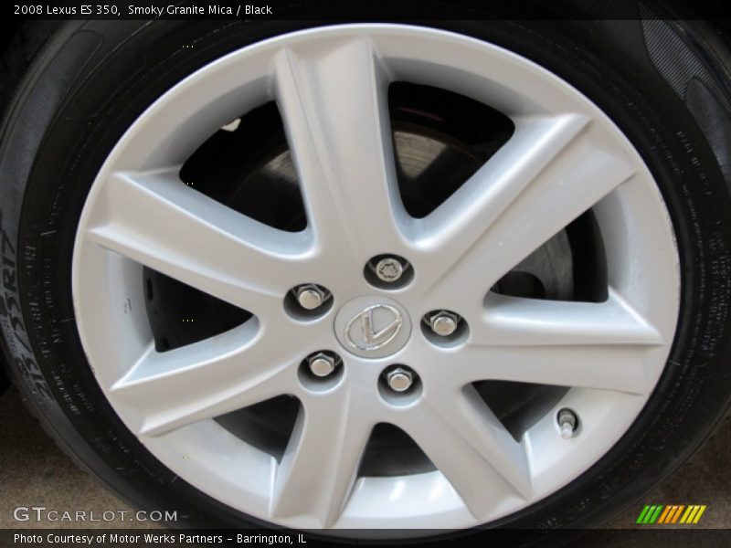 Smoky Granite Mica / Black 2008 Lexus ES 350