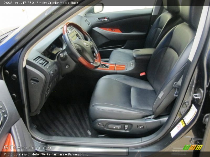 Smoky Granite Mica / Black 2008 Lexus ES 350