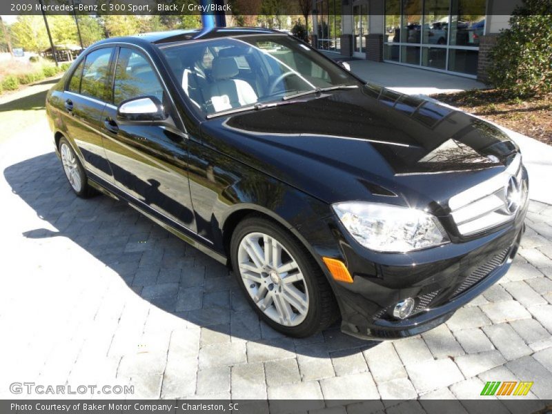 Black / Grey/Black 2009 Mercedes-Benz C 300 Sport