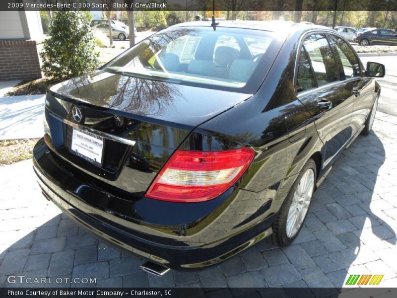 Black / Grey/Black 2009 Mercedes-Benz C 300 Sport