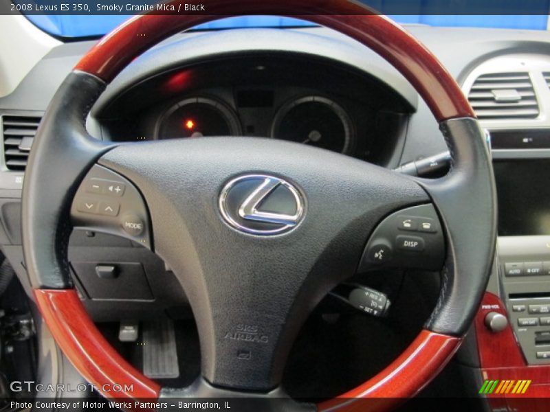 Smoky Granite Mica / Black 2008 Lexus ES 350