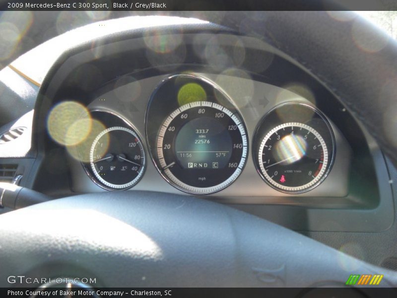 Black / Grey/Black 2009 Mercedes-Benz C 300 Sport