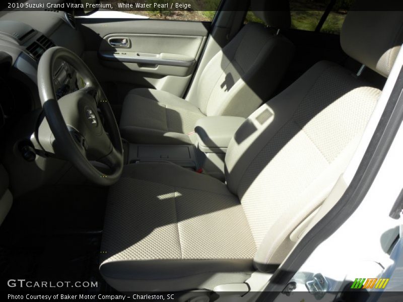 White Water Pearl / Beige 2010 Suzuki Grand Vitara Premium