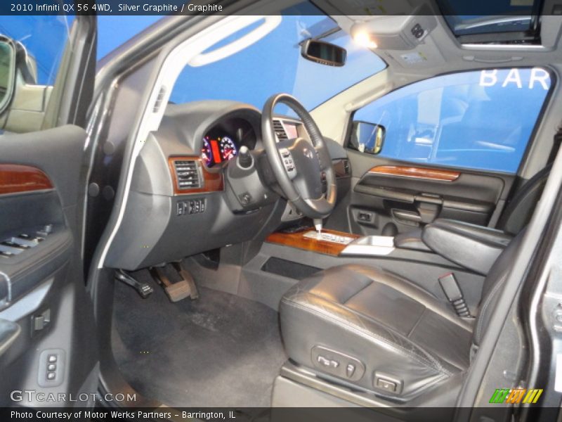Silver Graphite / Graphite 2010 Infiniti QX 56 4WD