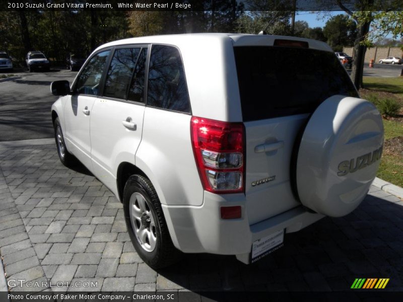 White Water Pearl / Beige 2010 Suzuki Grand Vitara Premium