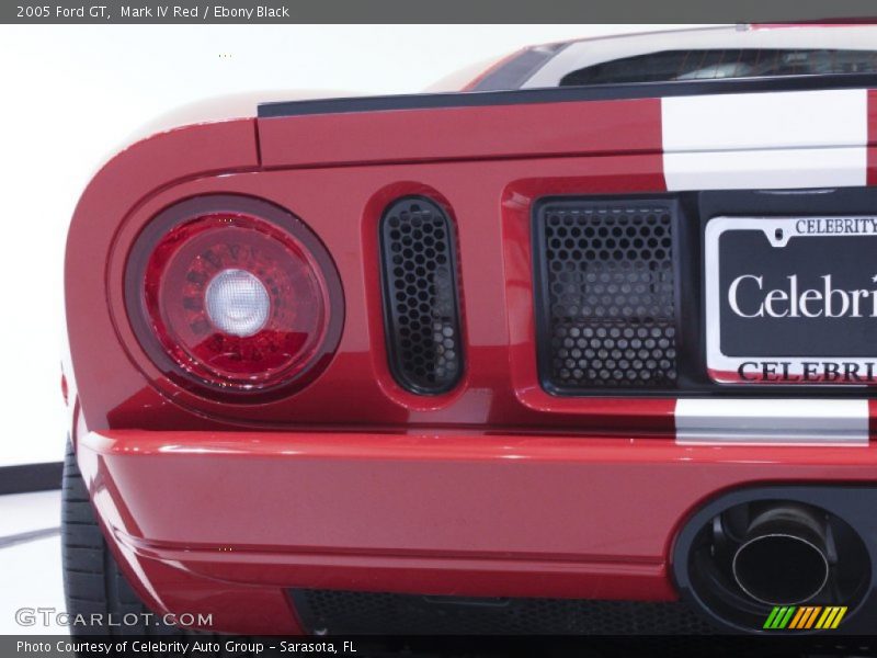 Mark IV Red / Ebony Black 2005 Ford GT