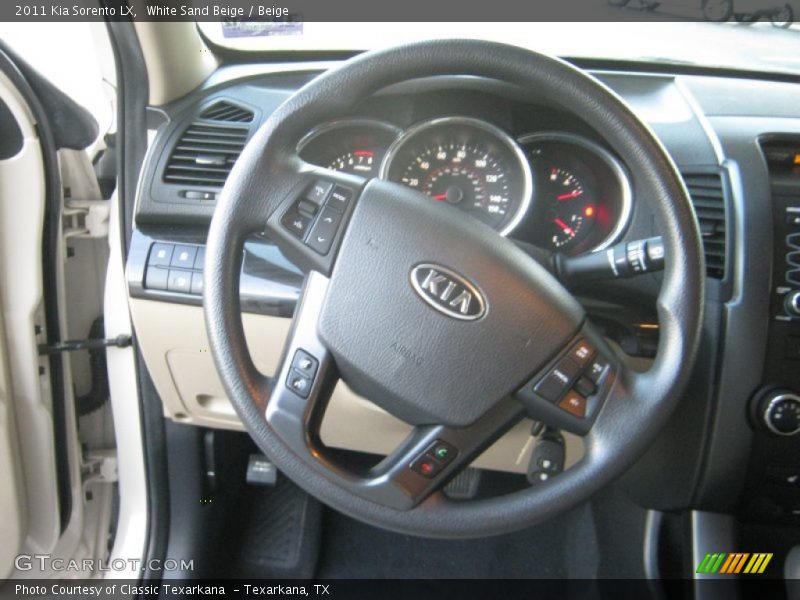 White Sand Beige / Beige 2011 Kia Sorento LX