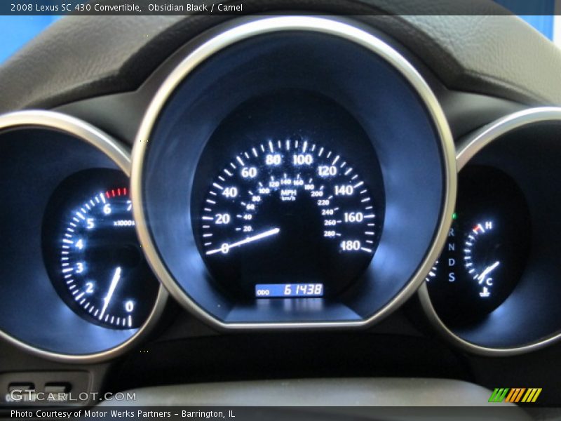Obsidian Black / Camel 2008 Lexus SC 430 Convertible