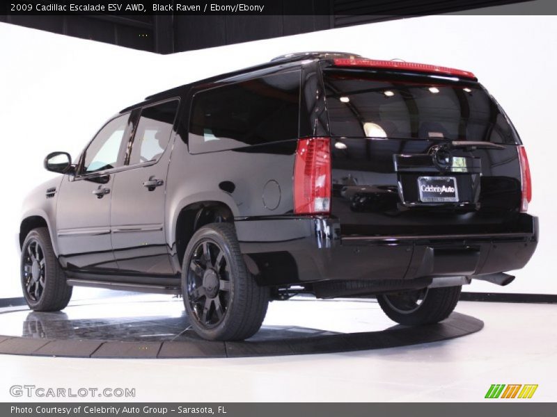Black Raven / Ebony/Ebony 2009 Cadillac Escalade ESV AWD
