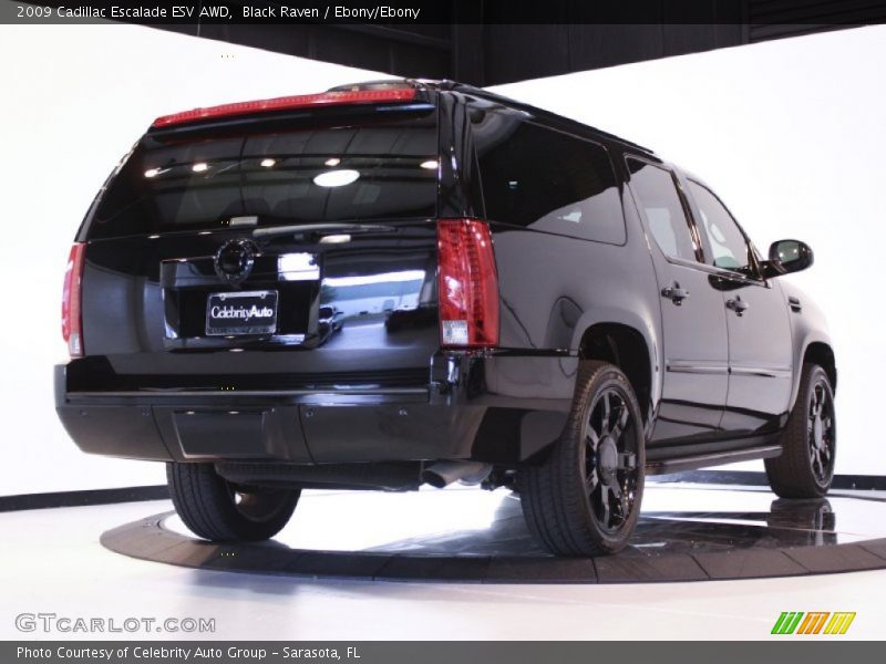 Black Raven / Ebony/Ebony 2009 Cadillac Escalade ESV AWD