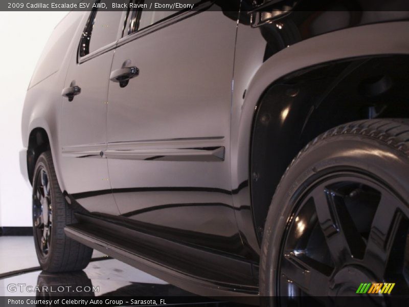 Black Raven / Ebony/Ebony 2009 Cadillac Escalade ESV AWD
