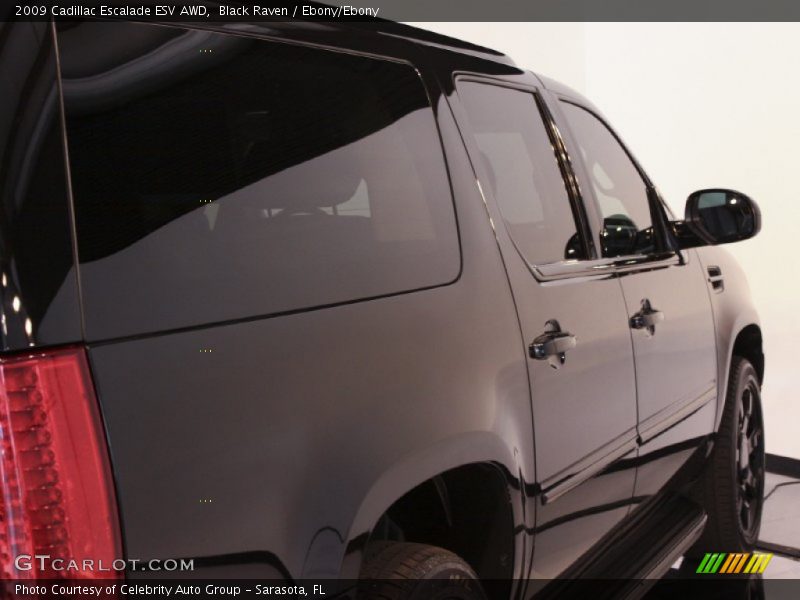 Black Raven / Ebony/Ebony 2009 Cadillac Escalade ESV AWD