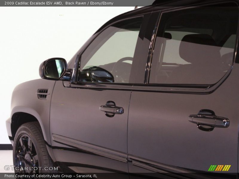 Black Raven / Ebony/Ebony 2009 Cadillac Escalade ESV AWD