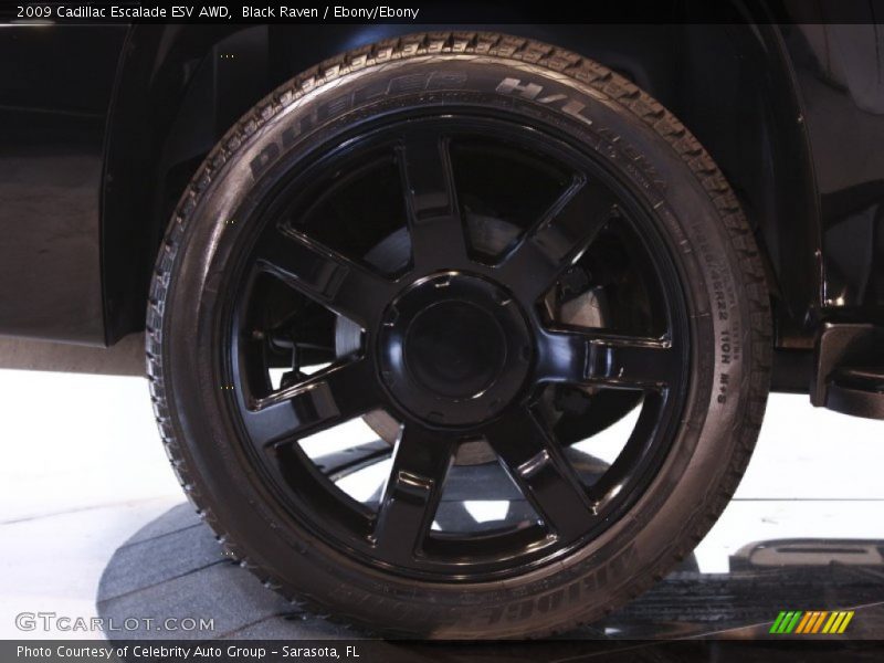 Black Raven / Ebony/Ebony 2009 Cadillac Escalade ESV AWD