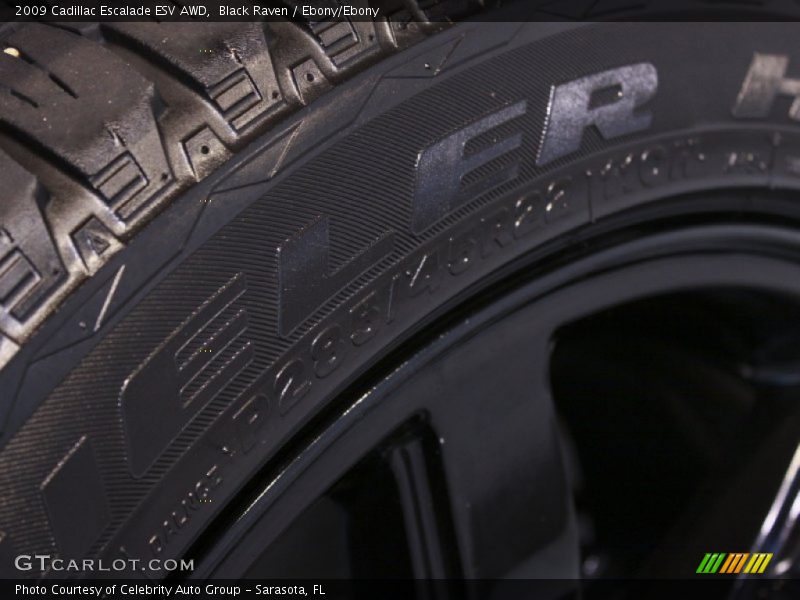 Black Raven / Ebony/Ebony 2009 Cadillac Escalade ESV AWD