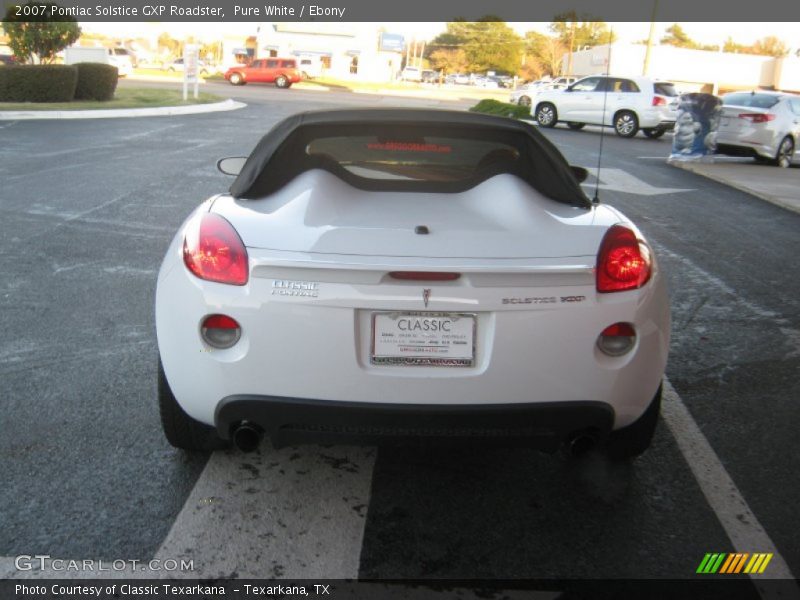 Pure White / Ebony 2007 Pontiac Solstice GXP Roadster