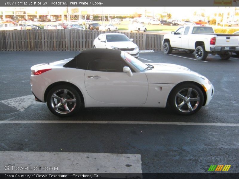Pure White / Ebony 2007 Pontiac Solstice GXP Roadster