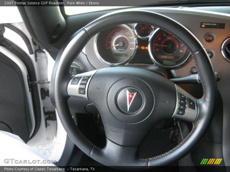 Pure White / Ebony 2007 Pontiac Solstice GXP Roadster