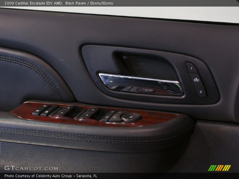 Black Raven / Ebony/Ebony 2009 Cadillac Escalade ESV AWD