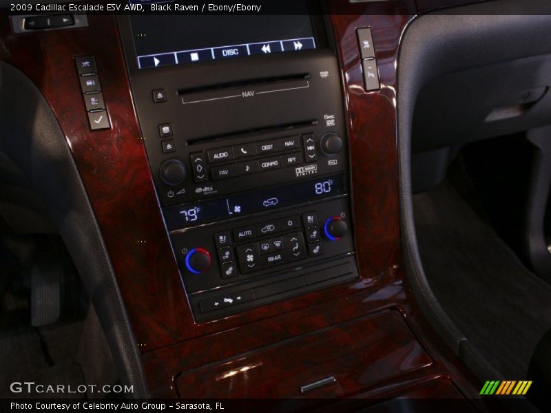 Black Raven / Ebony/Ebony 2009 Cadillac Escalade ESV AWD