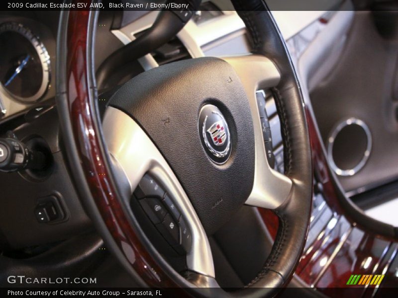 Black Raven / Ebony/Ebony 2009 Cadillac Escalade ESV AWD