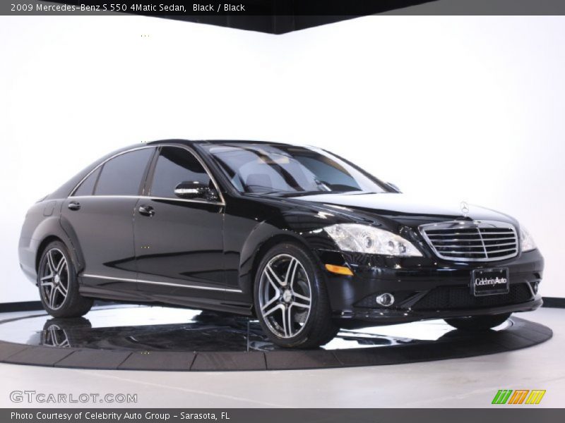 Front 3/4 View of 2009 S 550 4Matic Sedan