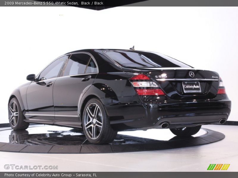 Black / Black 2009 Mercedes-Benz S 550 4Matic Sedan