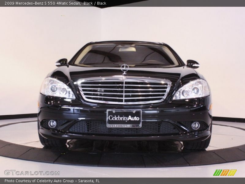 Black / Black 2009 Mercedes-Benz S 550 4Matic Sedan