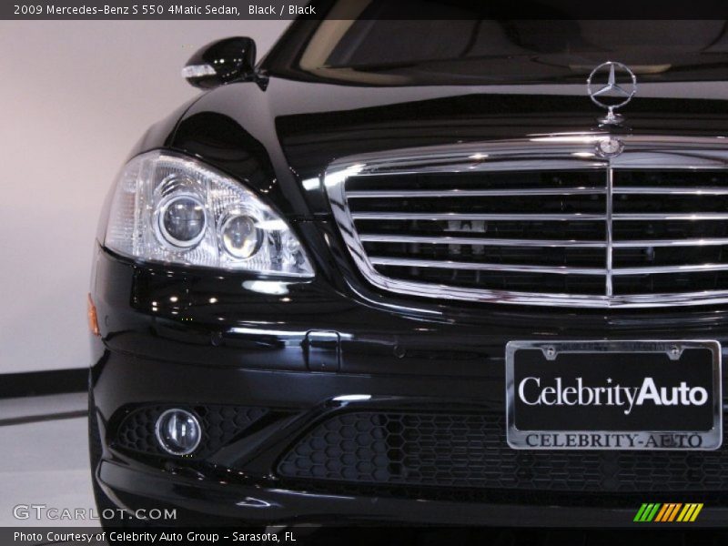 Black / Black 2009 Mercedes-Benz S 550 4Matic Sedan