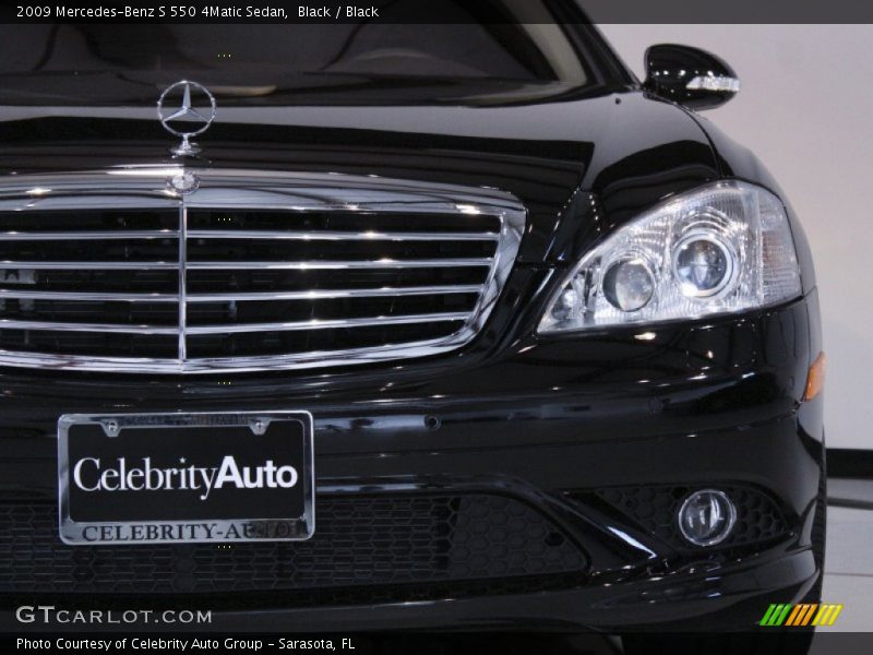 Black / Black 2009 Mercedes-Benz S 550 4Matic Sedan