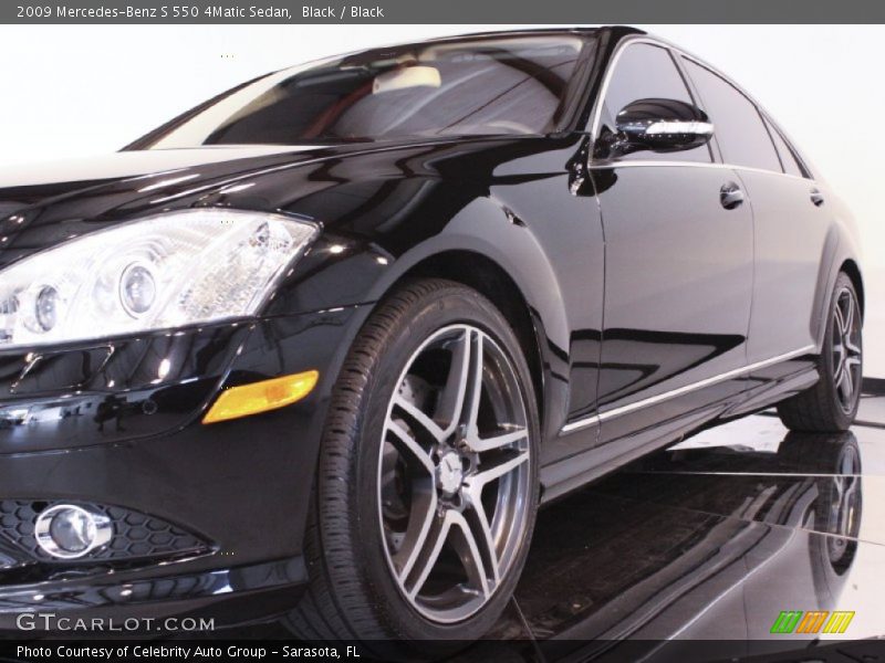 Black / Black 2009 Mercedes-Benz S 550 4Matic Sedan