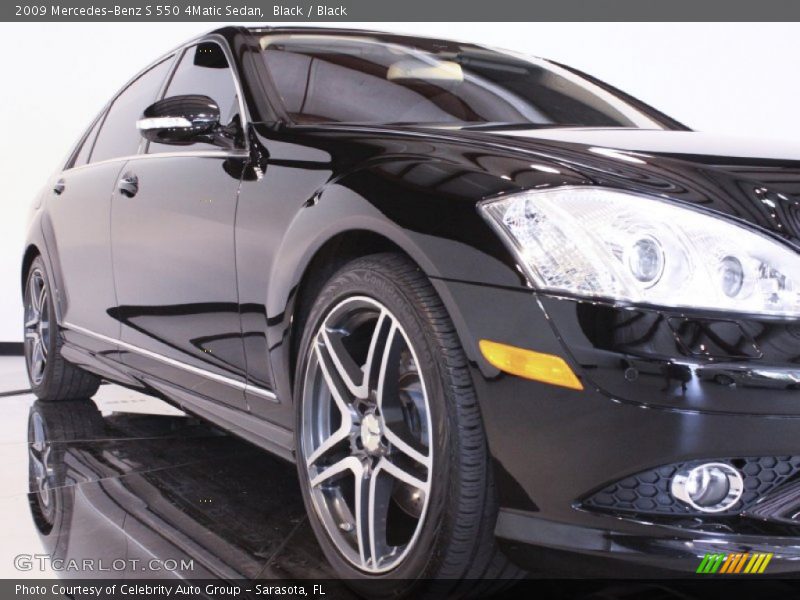 Black / Black 2009 Mercedes-Benz S 550 4Matic Sedan