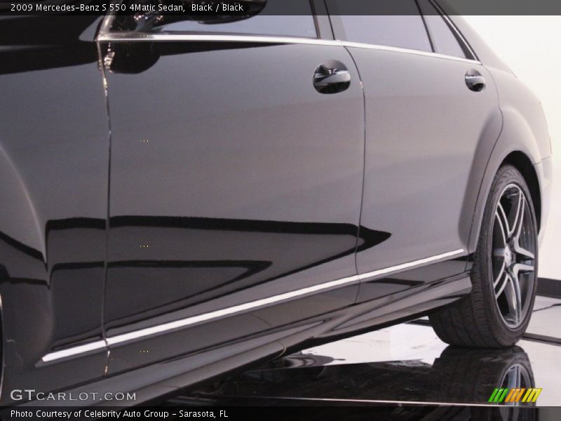 Black / Black 2009 Mercedes-Benz S 550 4Matic Sedan