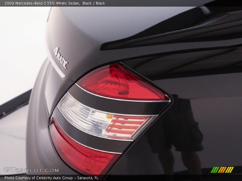 Black / Black 2009 Mercedes-Benz S 550 4Matic Sedan
