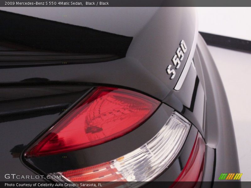 Black / Black 2009 Mercedes-Benz S 550 4Matic Sedan