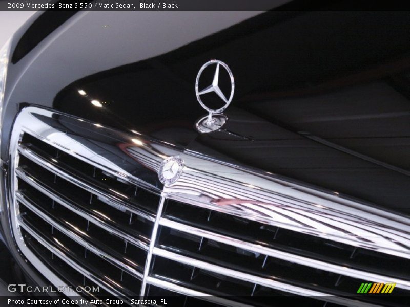 Black / Black 2009 Mercedes-Benz S 550 4Matic Sedan
