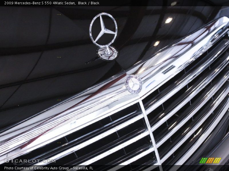 Black / Black 2009 Mercedes-Benz S 550 4Matic Sedan