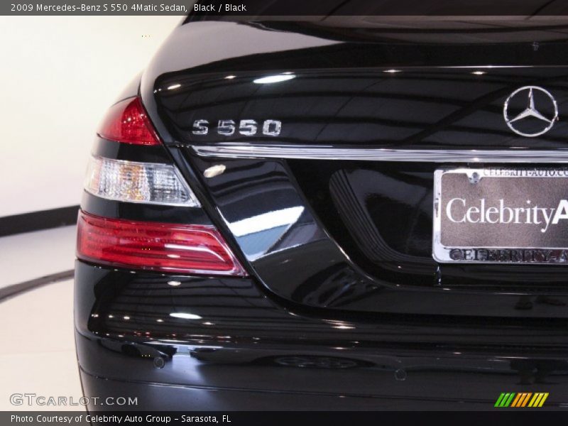 Black / Black 2009 Mercedes-Benz S 550 4Matic Sedan