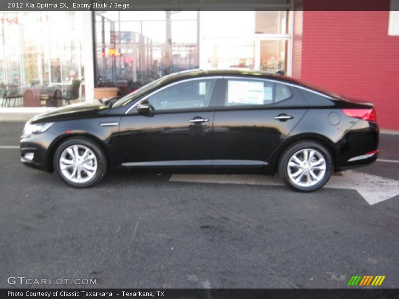 Ebony Black / Beige 2012 Kia Optima EX