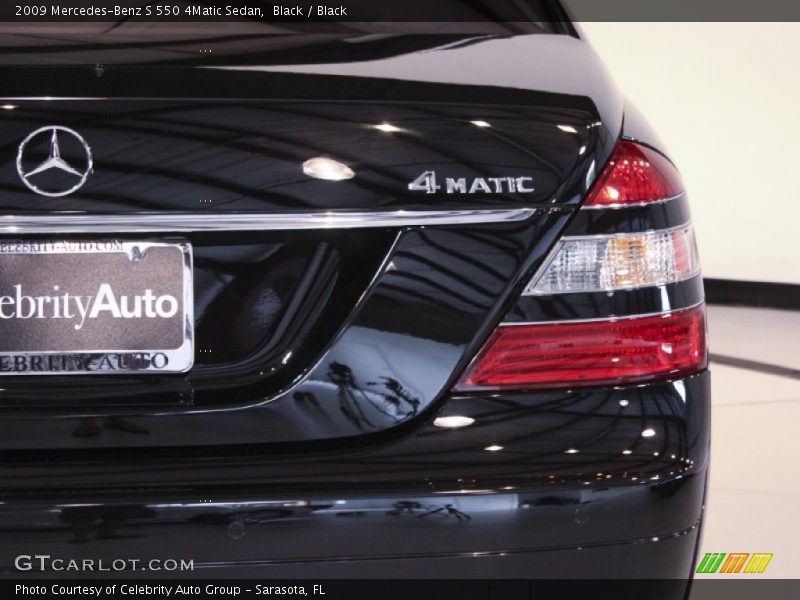 Black / Black 2009 Mercedes-Benz S 550 4Matic Sedan