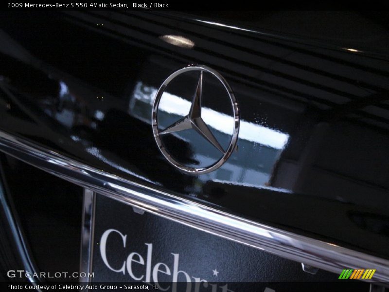 Black / Black 2009 Mercedes-Benz S 550 4Matic Sedan