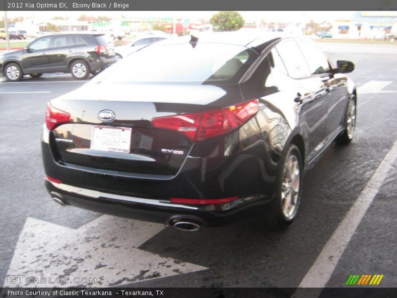 Ebony Black / Beige 2012 Kia Optima EX