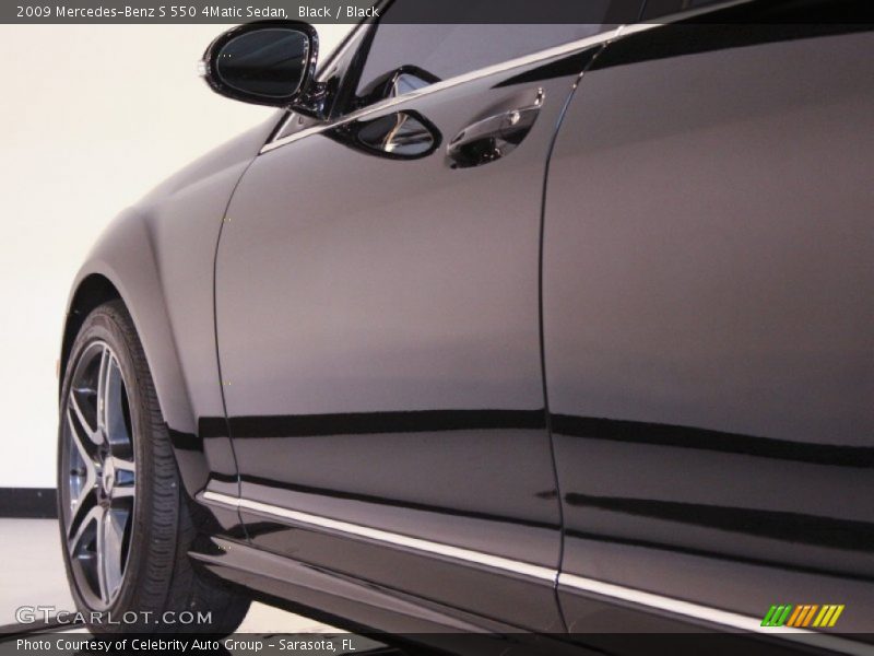 Black / Black 2009 Mercedes-Benz S 550 4Matic Sedan