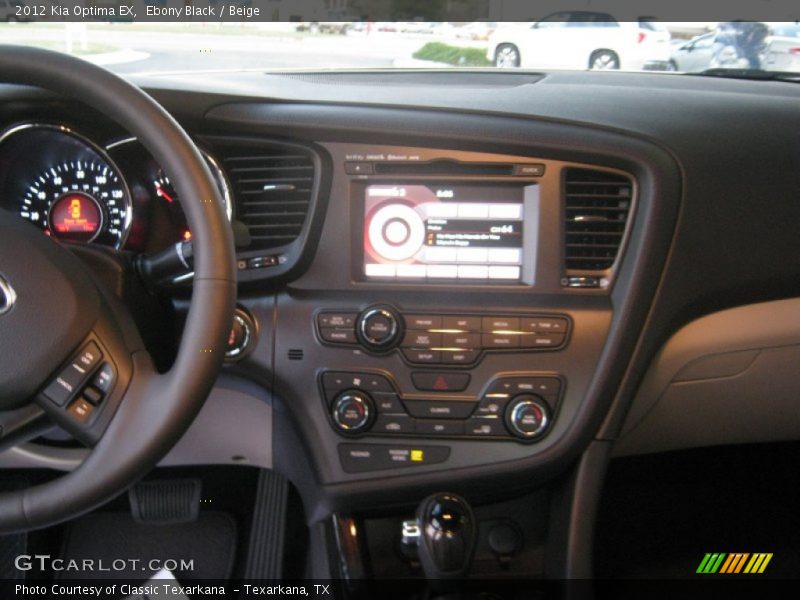 Ebony Black / Beige 2012 Kia Optima EX
