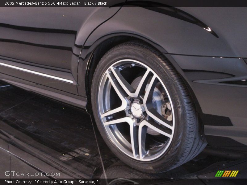 Black / Black 2009 Mercedes-Benz S 550 4Matic Sedan