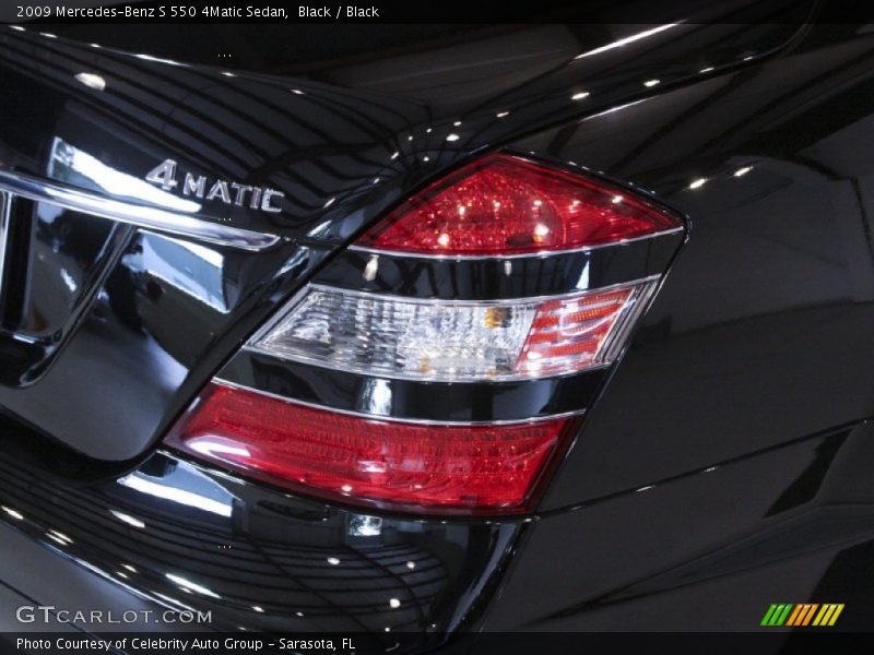 Black / Black 2009 Mercedes-Benz S 550 4Matic Sedan