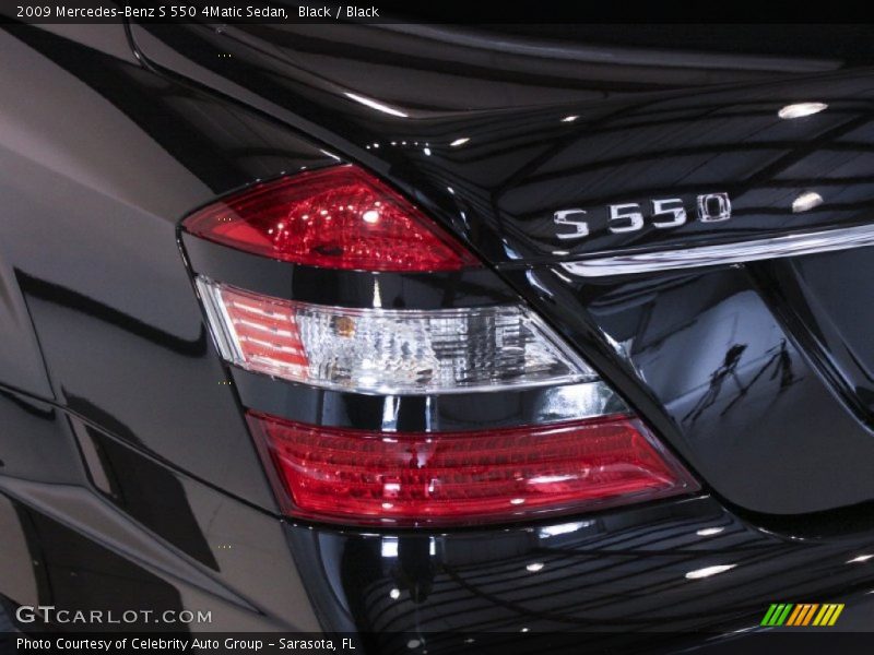 Black / Black 2009 Mercedes-Benz S 550 4Matic Sedan